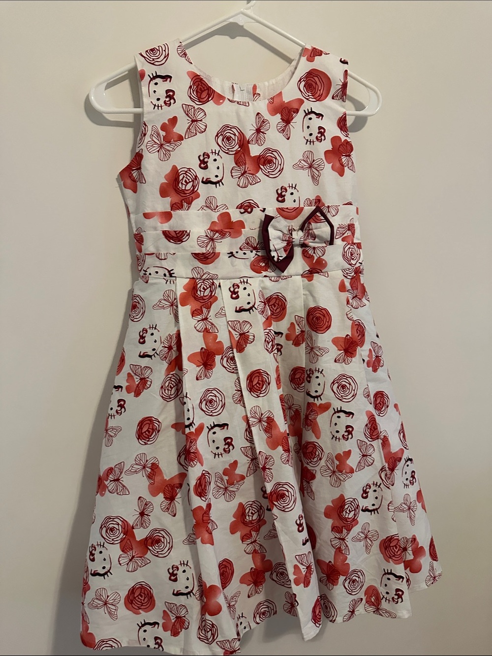 Hello Kitty White and Red with  Bow  Dress